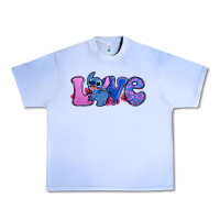 Grape Ice love stitch Urban Heavy Tee - Zillion Design Studio