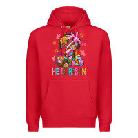 Red He Is Risen Easter Premium Hoodie - BundleAndBundleShop