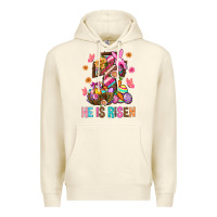 Sandshell He Is Risen Easter Premium Hoodie - BundleAndBundleShop