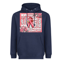 Navy cancer words Heavyweight Hoodie - MaliasSmallBusiness