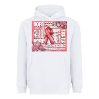 White cancer words Heavyweight Hoodie - MaliasSmallBusiness