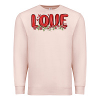 Pale Pink love valentine s day Premium Sweatshirt - MaliasSmallBusiness
