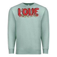 Seafoam love valentine s day Premium Sweatshirt - MaliasSmallBusiness