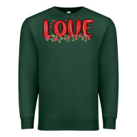 Sports Green love valentine s day Premium Sweatshirt - MaliasSmallBusiness