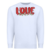 White love valentine s day Premium Sweatshirt - MaliasSmallBusiness