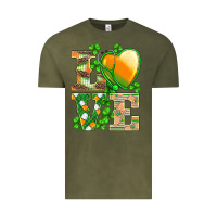 Vintage Olive st.patricks nurse love heart stethoscope Vintage Tee - BarkalooDesign