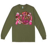 Breast Cancer Go Fight Cure Football Long Sleeve Tee | Teevron