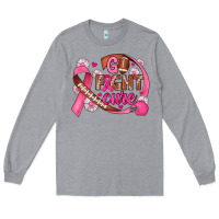 Heather Grey breast cancer go fight cure football Long Sleeve Tee - JahusDesignShop