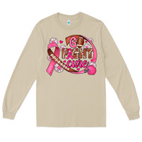 Mushroom breast cancer go fight cure football Long Sleeve Tee - JahusDesignShop