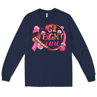 Navy breast cancer go fight cure football Long Sleeve Tee - JahusDesignShop