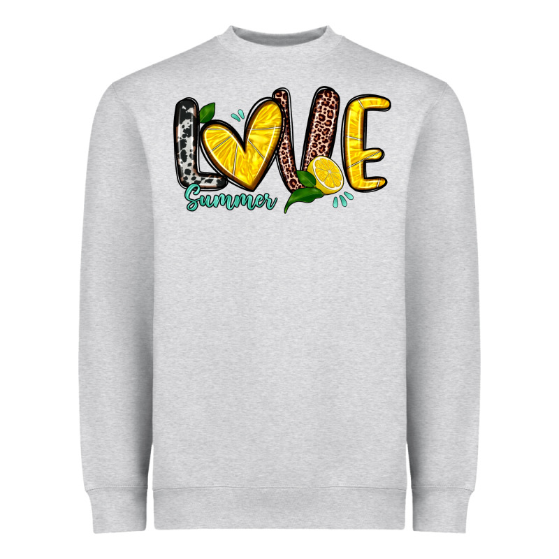 Love Summer Lemon Heavyweight Sweatshirt by Zillion Design Studio | Teevron