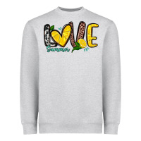 Heather Grey love summer lemon Heavyweight Sweatshirt - Zillion Design Studio
