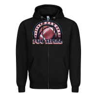 Black football rainbow Zipper Hoodie - JahusDesignShop