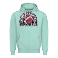 Seafoam football rainbow Zipper Hoodie - JahusDesignShop