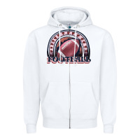 White football rainbow Zipper Hoodie - JahusDesignShop