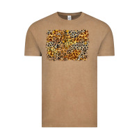 Vintage Coffee leopard background Vintage Tee - Zillion Design Studio