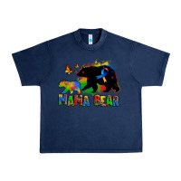 Navy mama bear autism Urban Heavy Tee - Zillion Design Studio