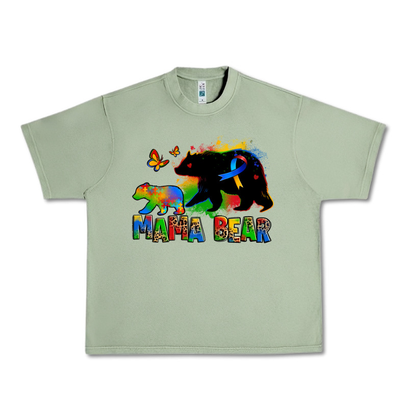 Mama Bear Autism Urban Heavy Tee by Zillion Design Studio | Teevron