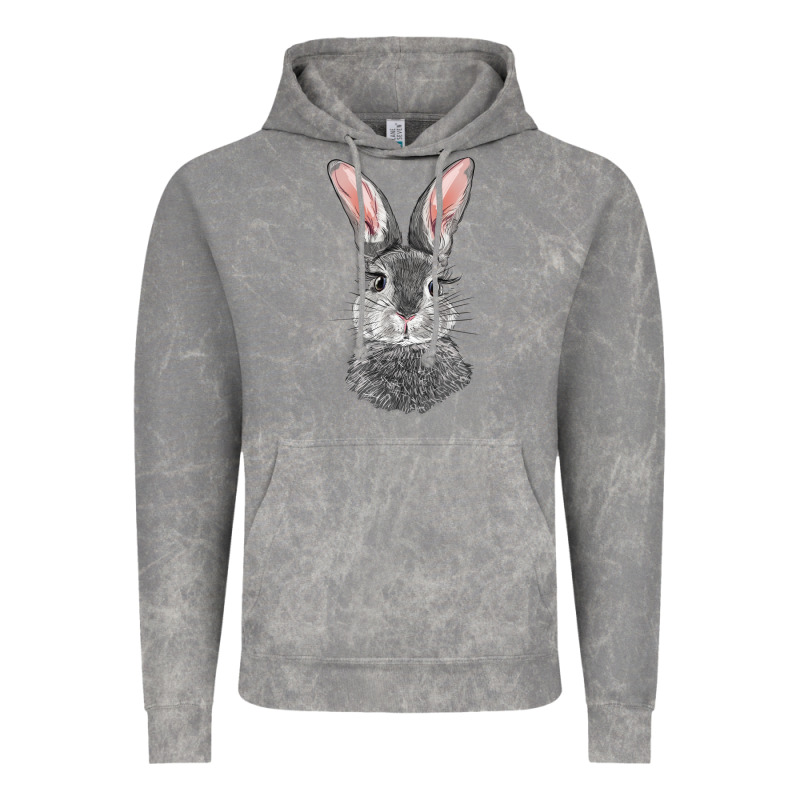 Bunny Face Vintage Hoodie by RanaPortraitStore | Teevron