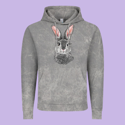 Vintage Hoodie Bunny Face
