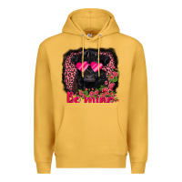 Mustard be mine belted galloway Premium Hoodie - AdoDesignShop