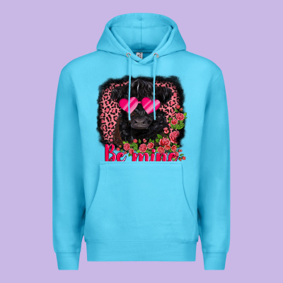Be Mine Belted Galloway Premium Hoodie Designed By Adodesignshop