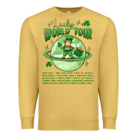 Antique Gold lucky world tour st. patrick's day Premium Sweatshirt - MaliasSmallBusiness