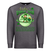 Charcoal Heather lucky world tour st. patrick's day Premium Sweatshirt - MaliasSmallBusiness