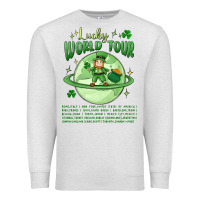 Oatmeal Heather lucky world tour st. patrick's day Premium Sweatshirt - MaliasSmallBusiness