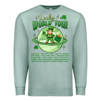 Seafoam lucky world tour st. patrick's day Premium Sweatshirt - MaliasSmallBusiness