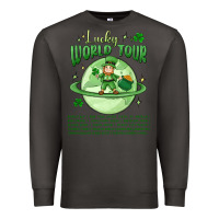 Smoke lucky world tour st. patrick's day Premium Sweatshirt - MaliasSmallBusiness