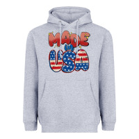 Heather Grey made in usa Heavyweight Hoodie - MaliasSmallBusiness