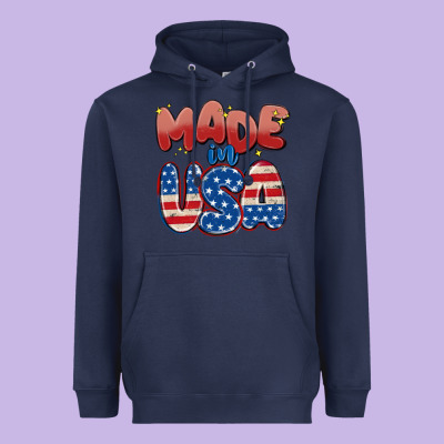 Made In Usa Heavyweight Hoodie Designed By Maliassmallbusiness
