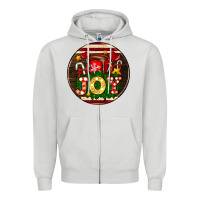 Dove Grey Christmas joy and hot chocolate Zipper Hoodie - AdoDesignShop