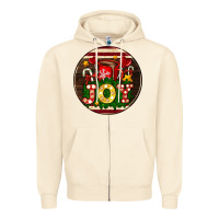Sandshell Christmas joy and hot chocolate Zipper Hoodie - AdoDesignShop