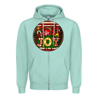 Seafoam Christmas joy and hot chocolate Zipper Hoodie - AdoDesignShop