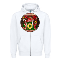 White Christmas joy and hot chocolate Zipper Hoodie - AdoDesignShop