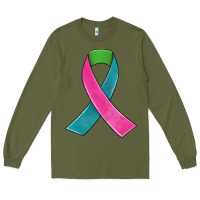Army Green metastatic breast cancer ribbon Long Sleeve Tee - JahusDesignShop