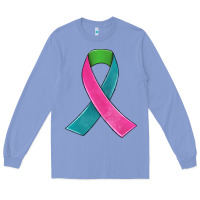 Colony Blue metastatic breast cancer ribbon Long Sleeve Tee - JahusDesignShop