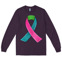 Plum metastatic breast cancer ribbon Long Sleeve Tee - JahusDesignShop