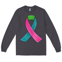 Smoke metastatic breast cancer ribbon Long Sleeve Tee - JahusDesignShop