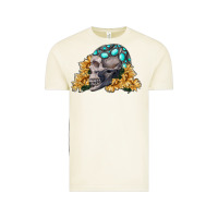 Vintage Arctic skull with sunflowers Vintage Tee - RanaPortraitStore