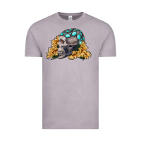 Vintage Zinc skull with sunflowers Vintage Tee - RanaPortraitStore