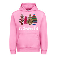Fuchsia Pink Merry Christmas Pine Tree Urban Hoodie - Bettercallsaul