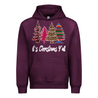 Mauve Wine Merry Christmas Pine Tree Urban Hoodie - Bettercallsaul
