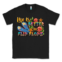Black life is better in flip flops summer Classic Tee - JahusDesignShop