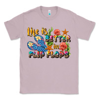 Lilac life is better in flip flops summer Classic Tee - JahusDesignShop