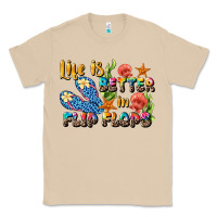 Mushroom life is better in flip flops summer Classic Tee - JahusDesignShop