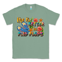 Sage life is better in flip flops summer Classic Tee - JahusDesignShop