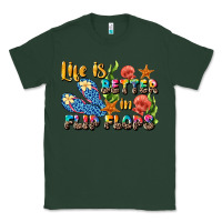 Sports Green life is better in flip flops summer Classic Tee - JahusDesignShop